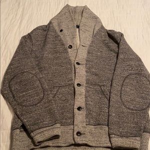 Polo shawl collar men’s cardigan